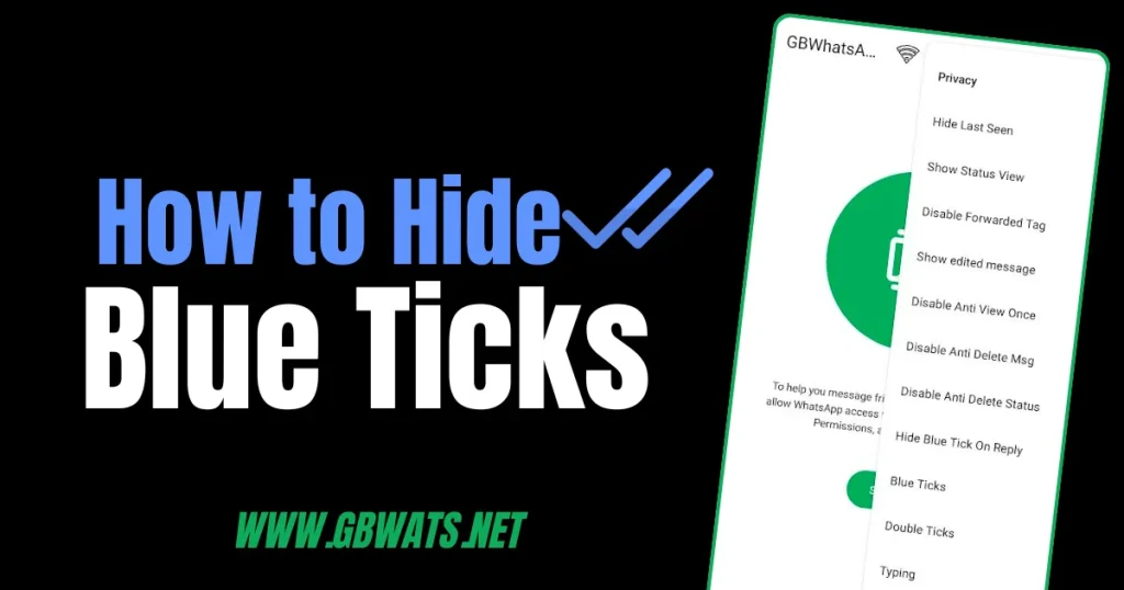 How to hide GB WhatsApp blue ticks